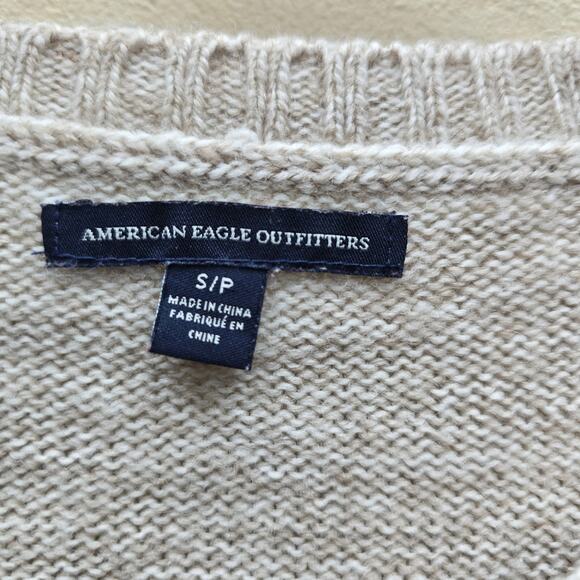American Eagle Women's Aztec Wool Blend Knit Sweater Long Sleeve Size Small - Picture 3 of 6